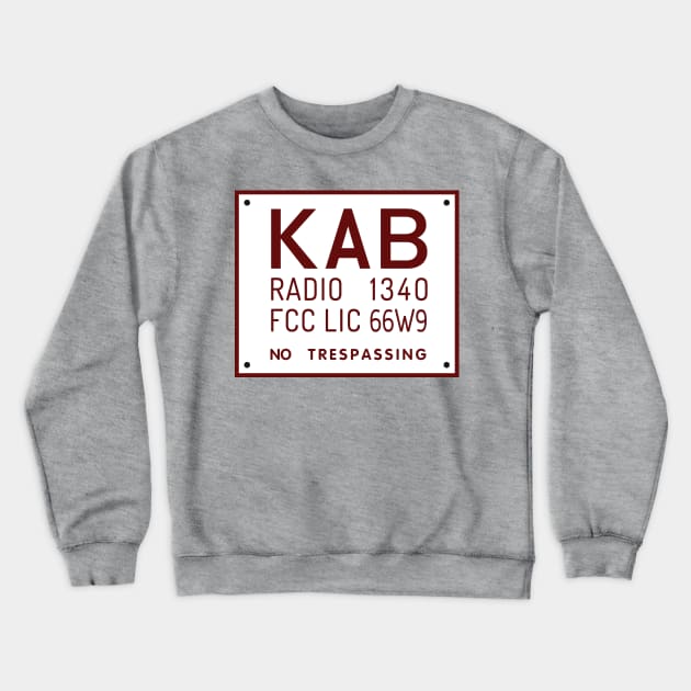 KAB Antonio Bay Gate Sign Crewneck Sweatshirt by ATBPublishing